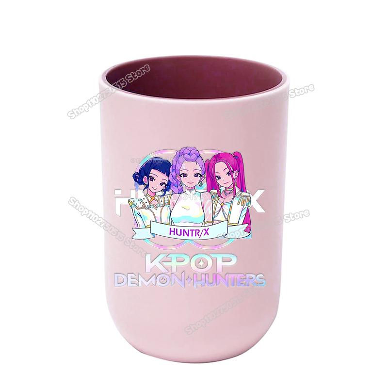 Идеальные KPop Охотники на Демонов Детские Кружки для Зубных Щёток Милые Девочки Кружки для Мытья Рта Кружки для Зубных Щёток Посуда Держатель для Зубных Щёток в Ванную