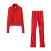 European & American Fashion Casual Solid Color Sports Two-Piece Suit