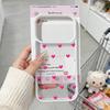 Простой чехол для телефона с рисунком в горошек, бантом и сердцем для iPhone 17 Pro 16 15 14 13 12 11 XR XS Max 7 8Plus, милый прозрачный жесткий чехол