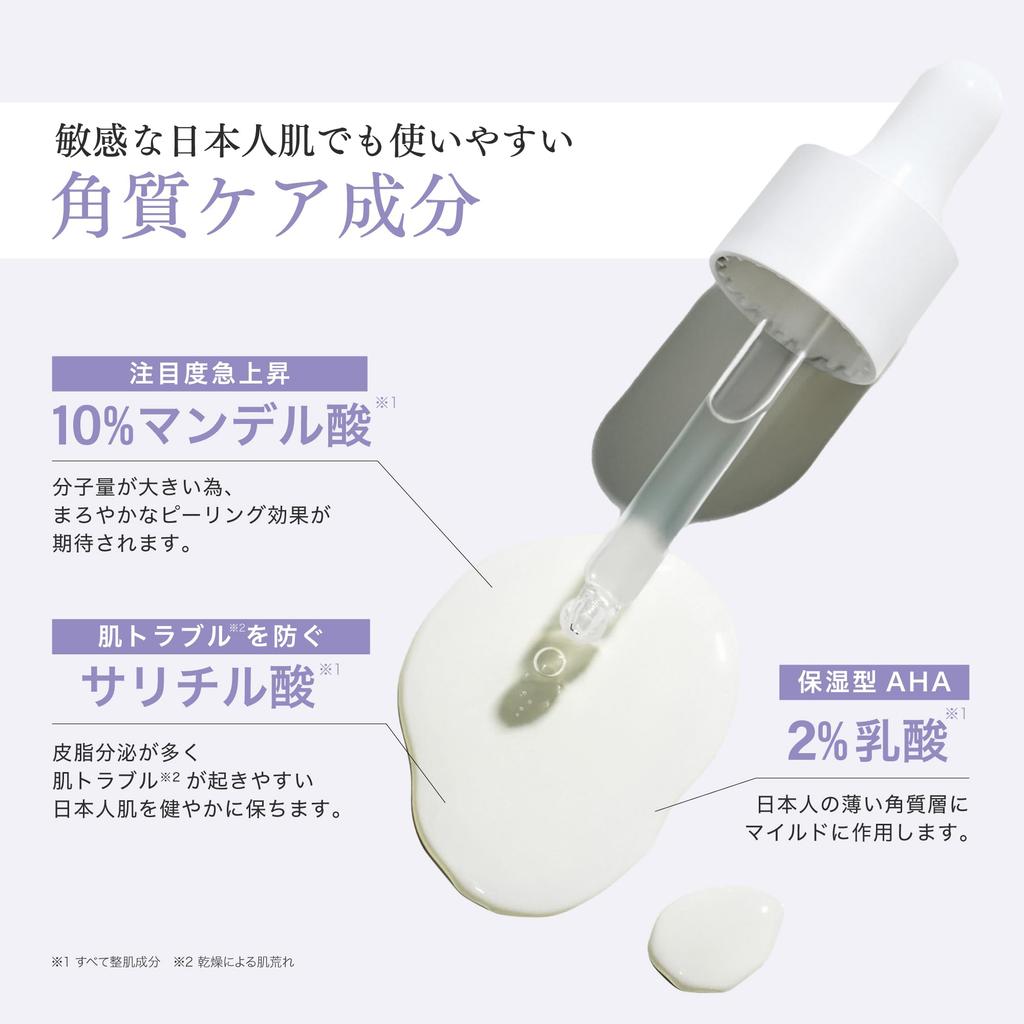 Фракционная CC Манделевая Сыворотка-пилинг с иглами, 10% Манделевая кислота, 5% Ниацинамид, Сужающая поры, Игольчатый шот, 20 мл