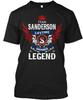 Футболка Team Sanderson, член команды на всю жизнь, легенда. Сделано в США. Размеры от S до 5XL