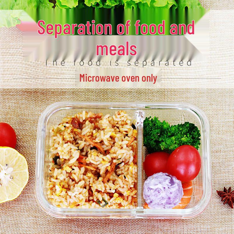 Dermas Heat-Resistant Glass Lunch Box Set