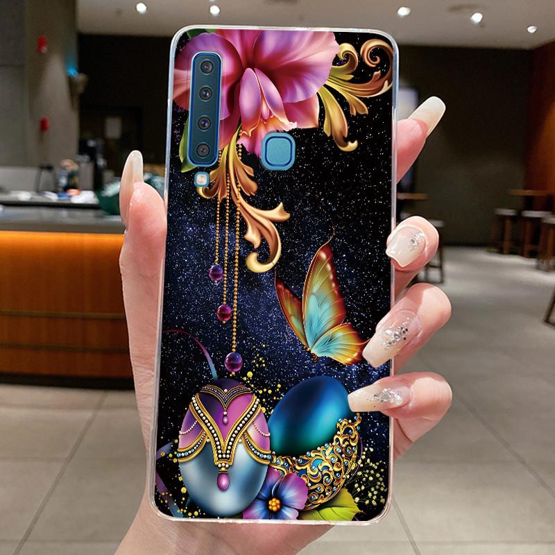 Чехол для Samsung A9 2018 Чехол SM-A920F Прозрачный Эстетичный Модный Милый Кот Задняя Крышка Для Samsung Galaxy A9 2018 Чехол Для Телефона