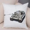 Наволочка с рисунком игрушечного танка для офиса, гостиной, автомобиля, украшения для дома, наволочка