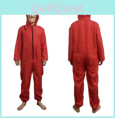 Ярко-красный костюм и маска Сальвадора Дали из «Бумажного дома» для любителей косплея