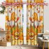 2pcs, 2D FLAT PRINTING Curtains (Without Rod) Autumn Gnomes Halloween Festival Creative Curtains Semi-Sheer Curtains All Seasons