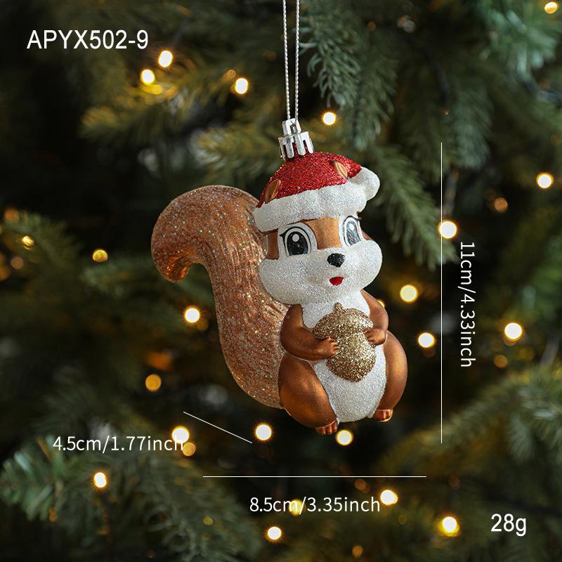 Золотой Красный Мультяшный Рождественский Подвесной Кулон Украшение Рождественская Елка Подвесное Украшение Новогодняя Вечеринка Украшение для Дома