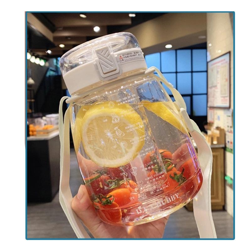 1300 мл пластиковая большая чашка для живота, чашка для занятий спортом на открытом воздухе, большой емкости с соломинкой и ручкой, портативная спортивная бутылка