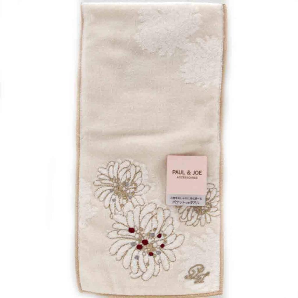 PAUL JOE ACCESSOIRES Карманное полотенце Носовой платок Цветочный узор Полотенце для рук Подарочный и (Пол и Джо) Женский (Слоновая кость / 100% хлопок) 107518-9201-20