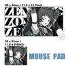Anime Zzz Mouse Pad 900x400mm Large NonSlip Gaming Desk Mat Laptop Keyboard Tray Office Zenless Zone Zero Black
