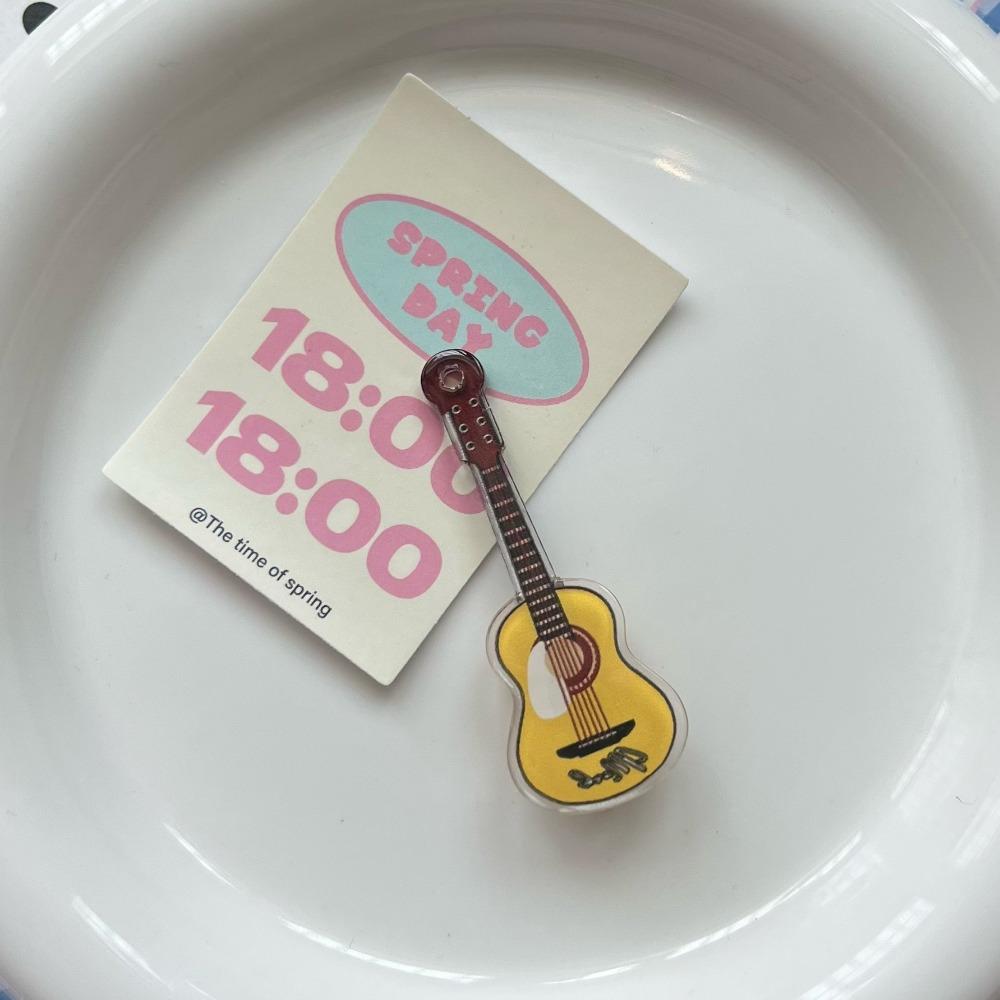 Korean Style Violin Hairclip Ins Musical Instrument Hair Clip Gift Guitar Hair Clip Girls