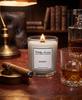 soy candle with wooden wick + WHISKEY