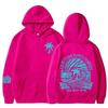 Womens Drop Shoulder Hoodie With Sunset Print Loose Fit Casual Sweatshirt 2025