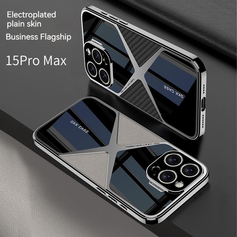 2024 Новый модный чехол из гальванизированной кожи для iPhone 14 15 ProMax, ультратонкий защитный чехол с защитой от падений и износа