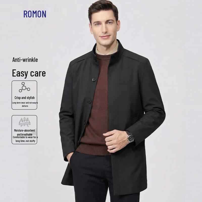 Мужской тренч средней длины Luomeng в стиле business casual