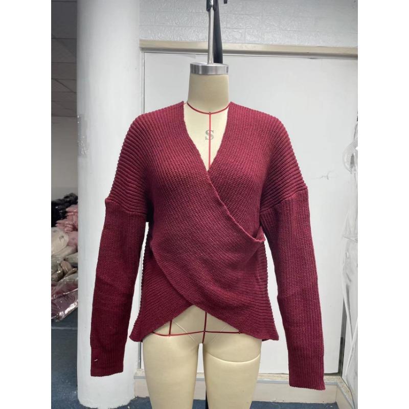 Осенне-зимняя мода женский свитер Cross Knit Section свитер