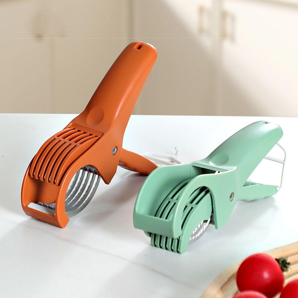 Stainless steel Manual Fruit Slicer Non-slip Handle Vegetable Chopper Fruit Chopping Tool Banana