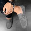 Men Loafers Luxury Brand Suede Leather Mens Casual Shoes Designer Men Shoes Light Comfy Driving Shoes Slip-on Lazy Flat Mocassin