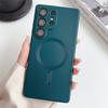 Для Magsafe Беспроводной Зарядки Чехол для Телефона Для Samsung S25 Ultra S24 Plus S23 FE S22 S21 S20 FE S26 Матовый Мягкий ТПУ Ударопрочный Чехол