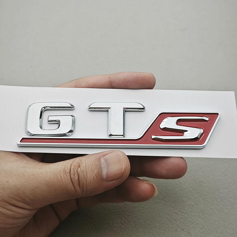AABKP1 3D ABS GTS Logo Car Rear Trunk Emblem Badge Sticker For Porsche Cayenne Macan Panamera 911 Auto Styling Accessories