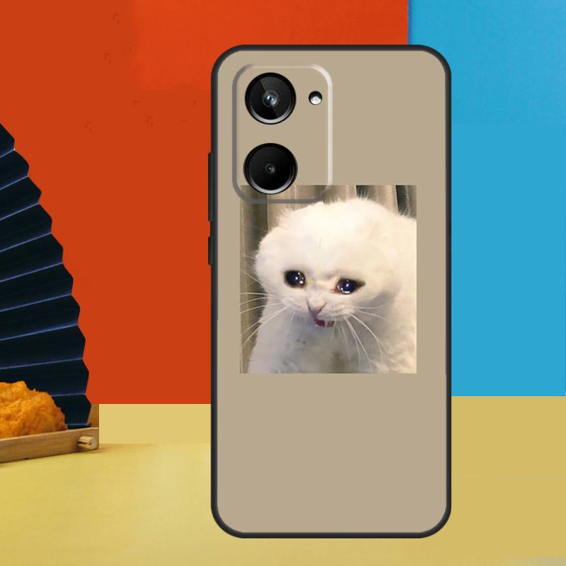 Crying Cat Memes For Realme 11 9 10 12 Pro Plus C55 C53 C51 C33 C31 C30 C25s C21Y C15 C11 GT3 GT Neo 5 Case