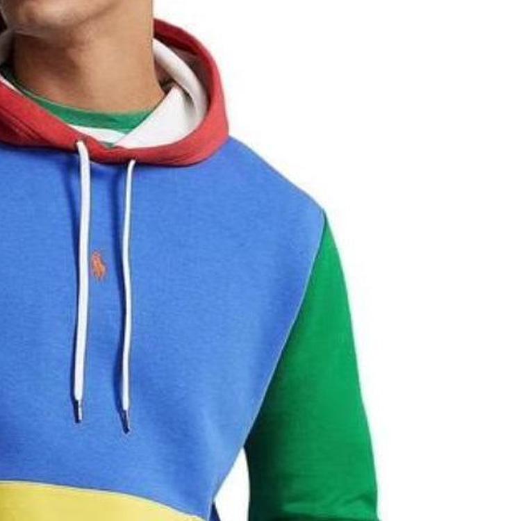 Polo Ralph Lauren Color Block Hooded Casual Long Sleeve Sweatshirt Men Sweatshirt Multicolor 710900824-001