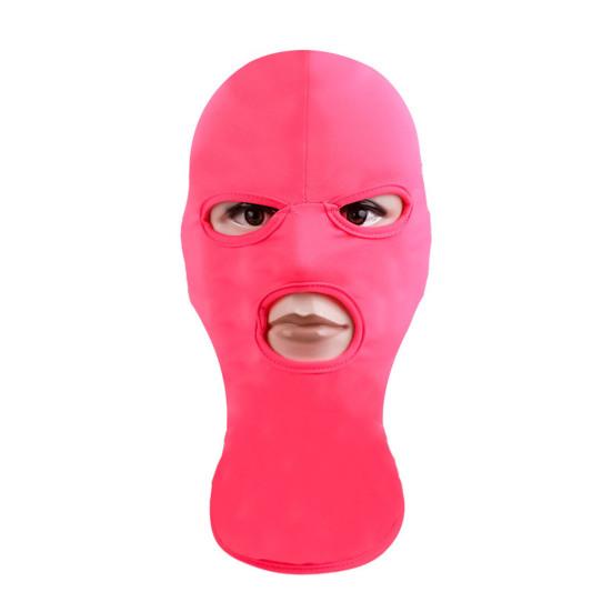 Унисекс полный шлем для верховой езды дышащий эластичный открытый рот показать глаза лицо капюшон взрослый косплей костюм