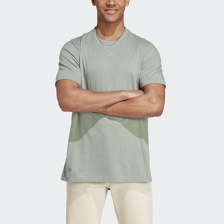 Adidas T Shirts Men's Green Crew Neck Moderate Other IC9799