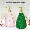 Рождественский дозатор для мыла, многоразовый, герметичный, декоративный флакон с помпой, праздничный рождественский дозатор для жидкого мыла в виде елки