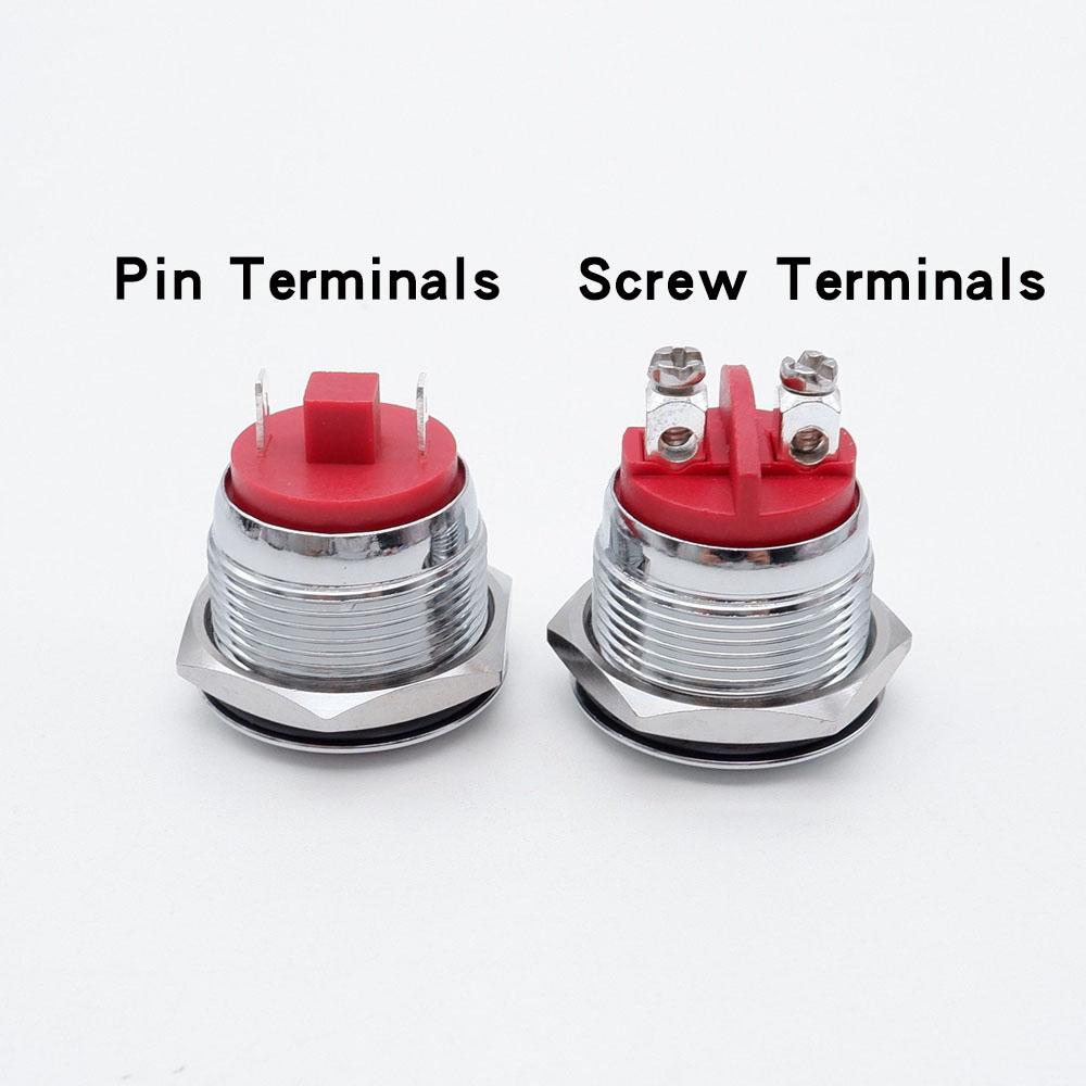 20 pcs LED Metal Indicator Light Warning Signal Lamp 16mm 19mm 22mm Waterproof Red Yellow Blue Green White 6V 12V 24V 110V 220V