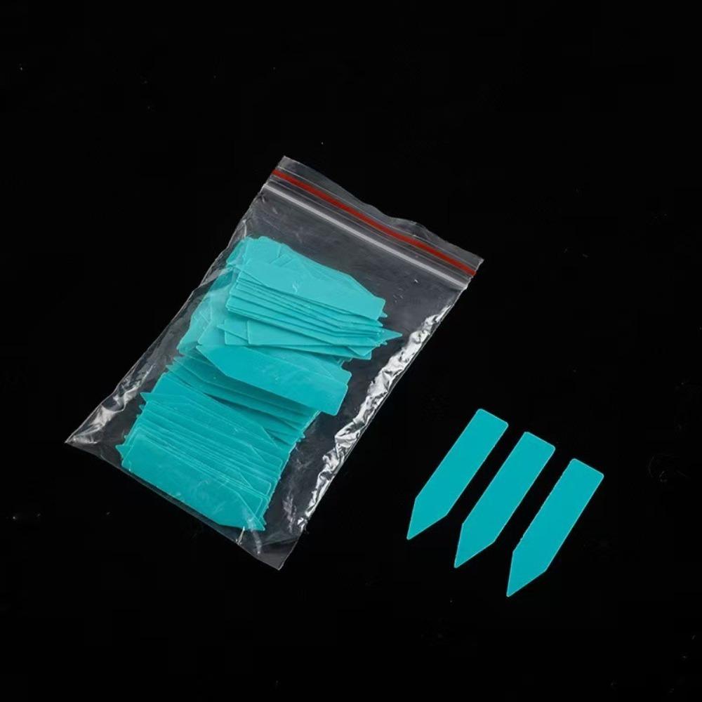 100Pcs Durable Plastic Material Plant Tags Reusable 5*1cm Size Plant Markers DIY Tool Sun Protection Seedling Tray Mark Garden