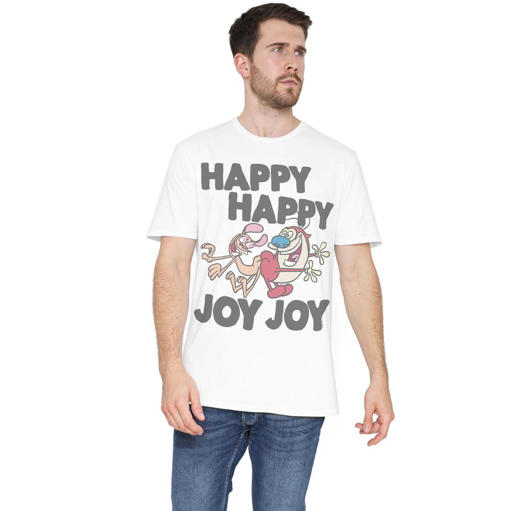 Ren & Stimpy Mens Happy Happy Joy Joy T-Shirt