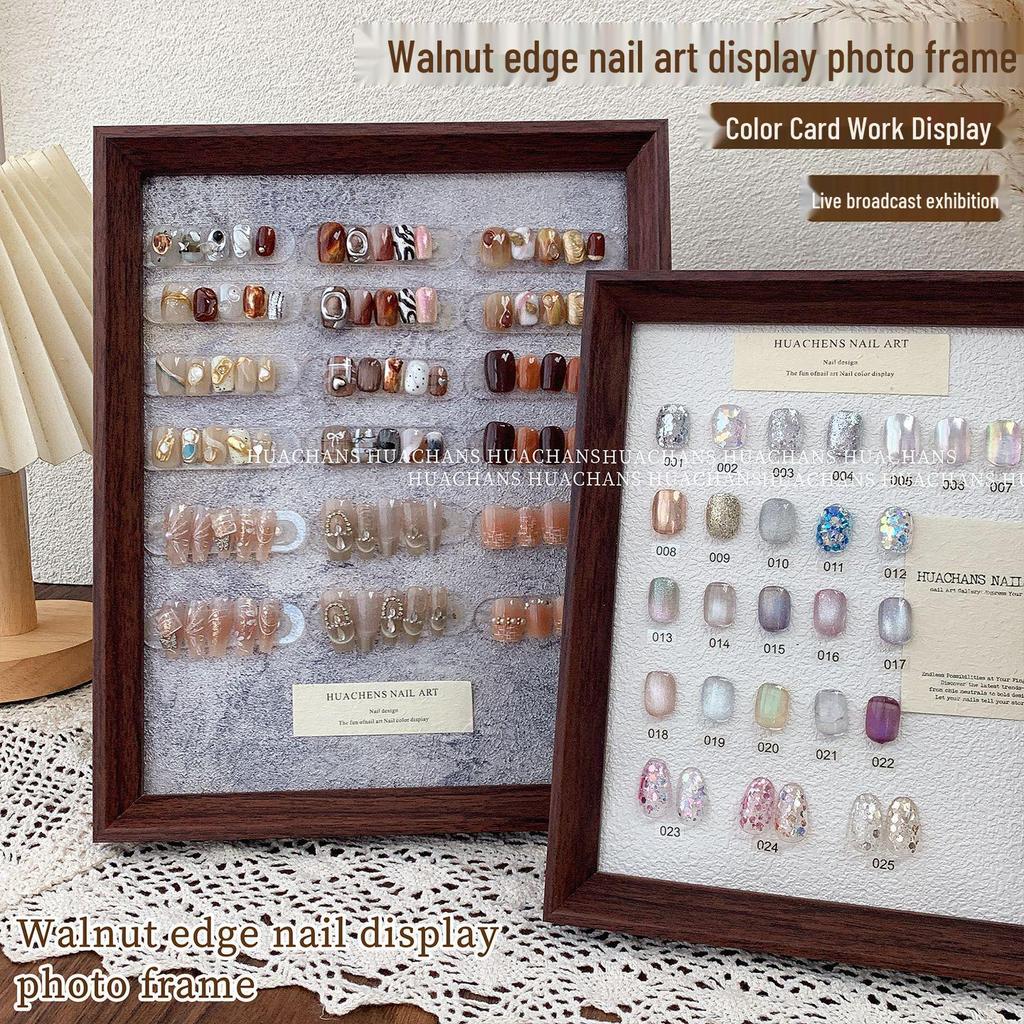High-End Duplex Wood Grain Nail Art Display Board