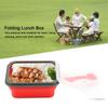 600 мл Силиконовый Складной Портативный Ланч-бокс Миска Складной Контейнер для Хранения Пищи
