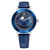 5516305 Octea Lux Moon Crystal Blue Dial Blue Leather Remesh Watch для женщин -