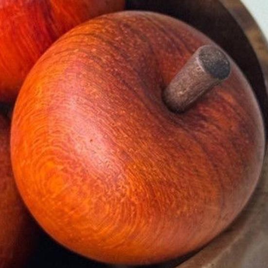 Wooden Red Fruit Figurine Small Artificial Fruit Sculpture Tabletop Centerpiece for Cabinet Christmas Farmhouse Desktop Decor