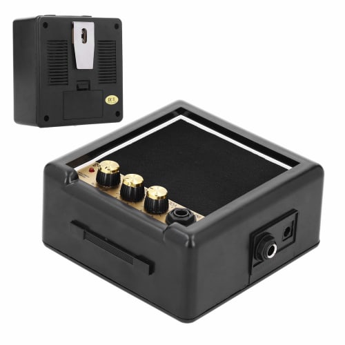 Yosoo Guitar Speaker Amplifier, Mini Musical Instrument Accessory, Bass Amplifier, Portable Small Speaker for Musical Instruments, Battery-Powered, So
