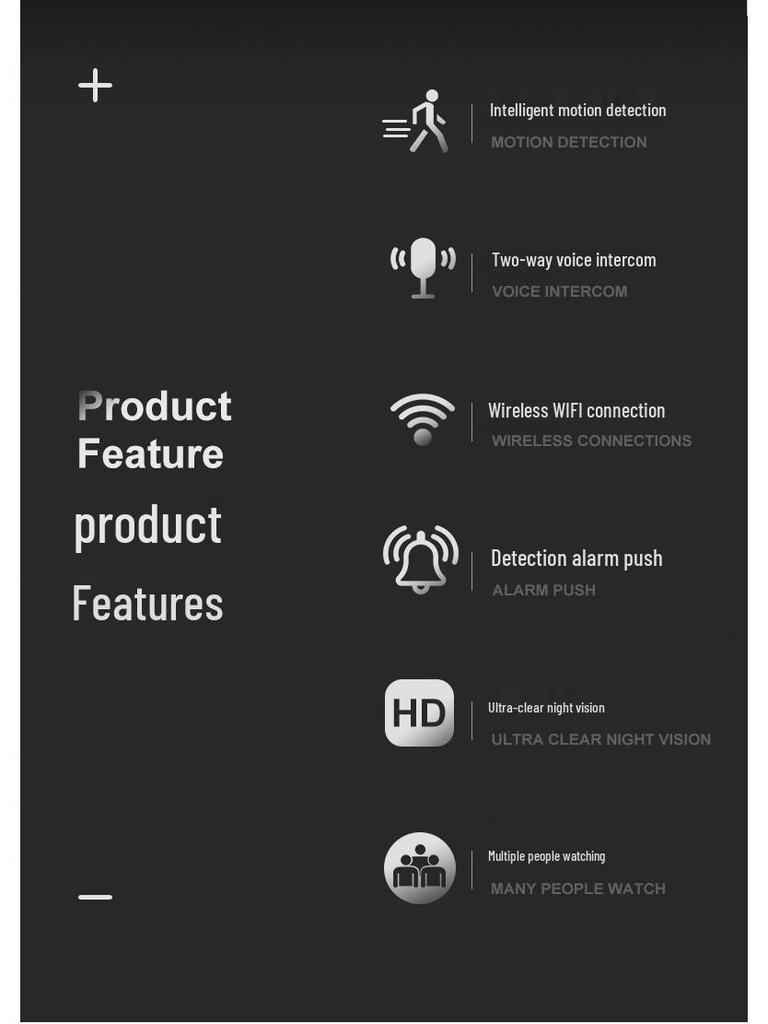 V380PRO Компактная HD-камера с WiFi, удаленным мониторингом и PTZ-сигнализацией