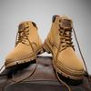 Yellow Boots Men's Autumn/Winter High Help Work Suit Boots Men's English Style Men's Shoes
