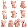 Creative Design Animal Patchwork Set Floral Fabrics Animal Toy Craft  For Adult Beginners