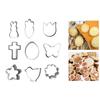 9 Pack Easter Cookie Cutters Set DIY Biscuit Mold Set Versatile Shapes Stainless Steel Material Suitable for DIY Baking