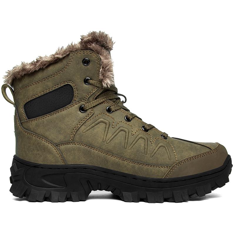 Водонепроницаемые уличные зимние мужские ботинки, мужские ботильоны в русском стиле, зимние ботинки, большие размеры 40–48