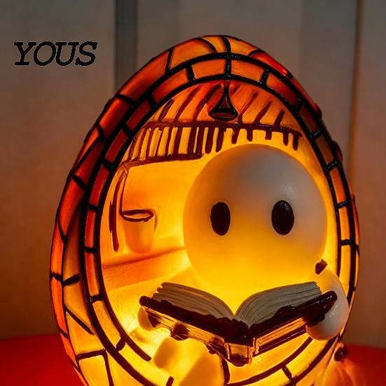 Необычный Декор для Ванной Комнаты, Милый Призрак Читает Книгу Лампа, Хэллоуинская Смоляная Ночная Лампа для Спальни, Уютное Освещение, Причудливое Жутковатое