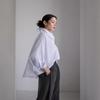 Женская рубашка с длинным рукавом на весну и лето, женская рубашка в корейском стиле свободного покроя большого размера белого цвета с рукавом-накидкой и рукавом «летучая мышь»