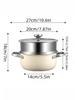 Stainless Steel Soup Pot, Thickened Mid Air Anti Scalding Handle, Korean Stock Pot, Steaming Pot, Milk Pot Lamian Noodles Pot
