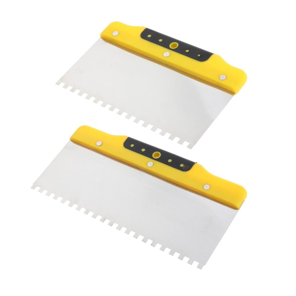 1 шт. Отделочный шпатель Инструменты для распределения затирки для стен Стальной шпатель Шпатель с насечками для шпатлевки Бетонный шпатель для гипсокартона Строительные инструменты