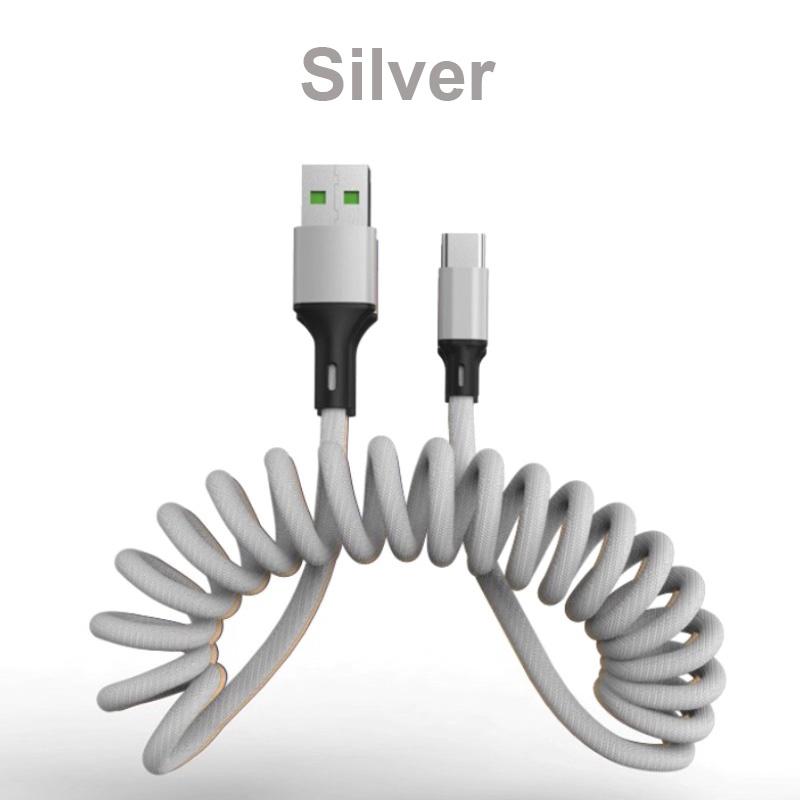 Кабель Marjay 5A USB Type C, пружинный кабель для быстрой зарядки для iphone 11, 12, 13, кабель Micro USB для Samsung, Xiaomi, Huawei, провод для передачи данных
