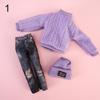 1 Set Fashion DIY Kids Gift Toy Casual Wear Hats Dolls Pants Girl Clothes Winter Wear Sweaters