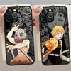 Чехол для телефона Demons Slayers с рисунком для iPhone 17 Pro Max 13 Mini 15 11 Air 14 12 XS XR 16 Plus 7 8 SE