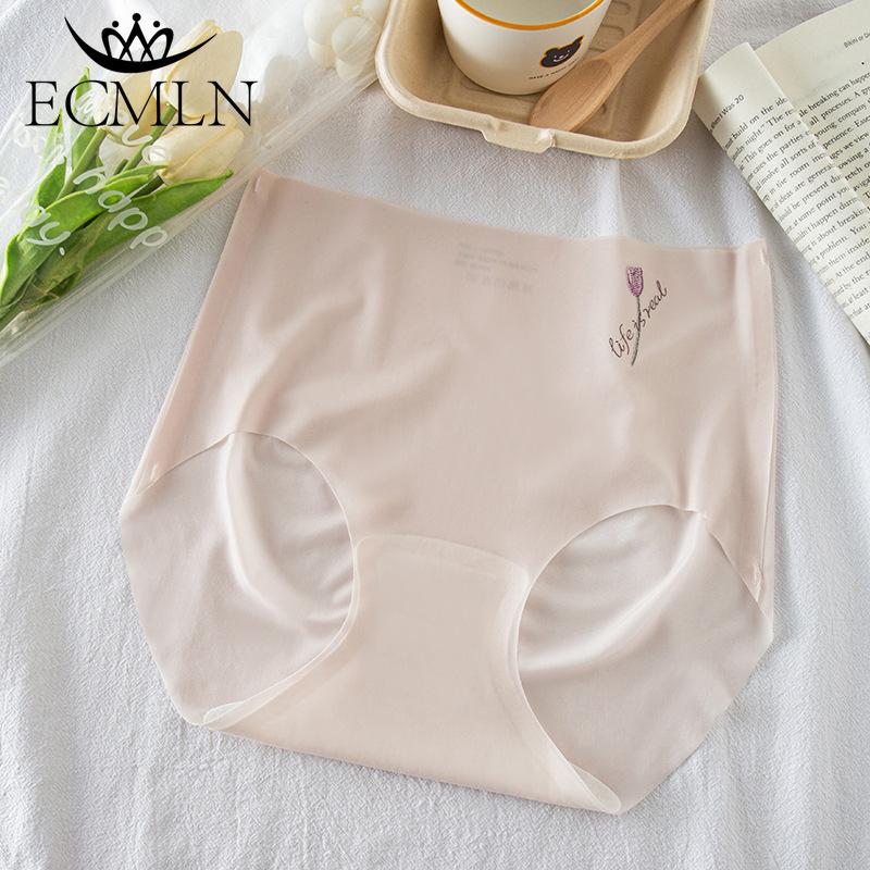 Женское ультратонкое бесшовное нижнее белье из ледяного шелка, дышащие, со средней посадкой, классные трусы для женщин, женские трусы-панталоны